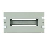 10" DIN-rail panel, 3U, RAL7035