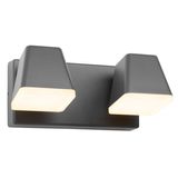 Zeta LED Square Double 20W 1300lm 3000K IP54 anthracite