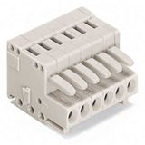 1-conductor female connector CAGE CLAMP® 1.5 mm² light gray