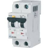 RCD/MCB combination, 40 A, 30 mA, MCB trip characteristic: B, 2p, RCD trip characteristic: AC