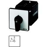 Step switches, T5, 100 A, rear mounting, 2 contact unit(s), Contacts: 3, 45 °, maintained, Without 0 (Off) position, 1-3, Design number 148