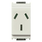 2P+E 10A Argentinian SICURY outlet white