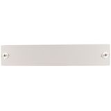 Front plate, for HxW=50x400mm, blind, plastic