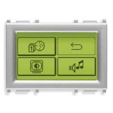 Monochrome touch screen KNX 3M Silver