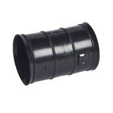 Black IP54 sleeve for Ø90mm pipe conduit