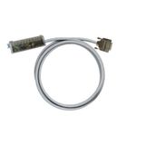 PLC-wire, Analogue signals, 15-pole, Cable LiYCY, 2.5 m, 0.25 mm²