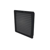 Exhaust filter (cabinet), IP54, black, EMC version: EN 61000-3-2,-3, E