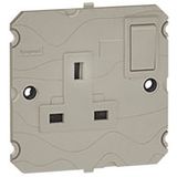 Arteor 1 Gang 5A Double Pole Switched Socket Outlet Champagne