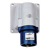 Appliance inlet P17 - IP 44 - 200/250 V~ - 32 A - 2P+E