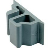 Adaptor - for mounting on asymmetrical rail equipment fitting on sym. rail