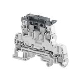 TERMINAL BLOCK, SCREW DOUBLE DECK - GREY