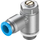 GRLA-1/4-QS-8-D One-way flow control valve