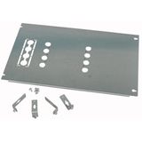 Mounting plate, +mounting kit, for NZM3, vertical, fixed, 3/4p, HxW=600x425mm