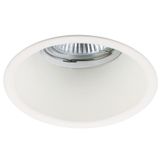 APOLO movable round white recessed spotlight