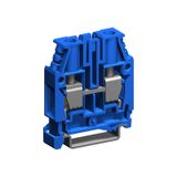 Screw terminal block 10mm2, 1-level, blue color