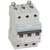 DX³6000 10kA high inlet and low outlet 3P 400~ screw circuit breaker - 16A - D curve - for traditional HX³ comb