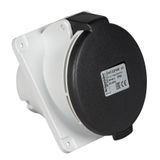 PratiKa socket - screw - angled - 16A - 3P + E - 480...500 V AC - panel