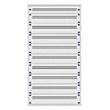 Distribution board insert KVN 40mm, 4-39K, 10-rows