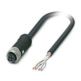 SAC-4P- 5,0-28R/FS SCO RAIL - Sensor/actuator cable