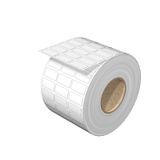 Device marking, Self-adhesive, halogen-free, 20 mm, Polyester, white