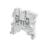 MODULAR TERMINAL BLOCKS, FEED-THROUGH, SCREW CLAMP TERMINAL BLOCK, BLUE, PRODUCT SPACING .236 IN [6 MM], 2 POSITION, DIN RAIL