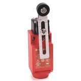 Allen-Bradley, 440P-CALS11E, Safety Limit Switch, 22mm Plastic, Adjustable Lever, 1 N.C., 1 N.O., Snap Acting, 1/2 in NPT Conduit