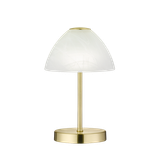 Queen LED table lamp matt brass