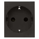 2P+E 16A DE SICURY outlet black