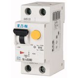 RCD/MCB combination, 40 A, 30 mA, MCB trip characteristic: C, 1p+N, RCD trip characteristic: A