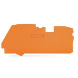 End and intermediate plate 1 mm thick orange