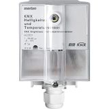 KNX brightness and temperature sensor, light gray