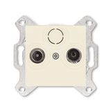 5011H-A03607 17W Data / Telecommunication / Antenna Loop-through socket cream white (electro white) - Levit