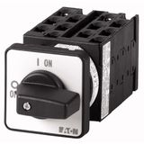 Step switches, T0, 20 A, flush mounting, 6 contact unit(s), Contacts: 12, 45 °, maintained, With 0 (Off) position, 0-3, Design number 8481