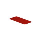 Device marking, halogen-free, Self-adhesive, 27 mm, Polyester, red