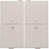 Double key with 'I' and '0' symbols for wireless switch or push button