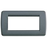 Rondò plate 4M metal slate grey