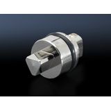 SZ Lock insert, version A, Die-cast zinc, 7 mm triangular, L: 27 mm