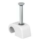 2025 18 RW  Haft-Clip, 4-7mm, L18, pure white Polypropylene