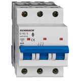 Miniature Circuit Breaker (MCB) AMPARO 10kA, D 16A, 3-pole