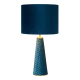 VELVET Table lamp E27/40W H47cm Blue