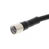 Sensor cable, M8 straight socket (female), 3-poles, PUR fire-retardant