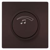 DELTA style Volume control Cover 3 W Chocolate