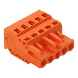 1-conductor female connector CAGE CLAMP® 2.5 mm² orange