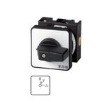 Spring-return switch, T0, 20 A, flush mounting, 1 contact unit(s), Contacts: 2, 90 °, momentary/maintained, With 0 (Off) position, With spring-return