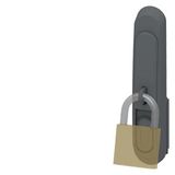 SIVACON, Twist lever, prepared for padlock