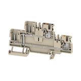 Multi-tier modular terminal, PUSH IN, 2.5 mm², 800 V, 24 A, Number of 