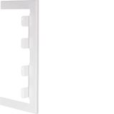 Wall cover plate for BRS 100x210mm lid 2x80mm of sheet steel in pure w