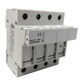 Fuse Carrier 3-pole+N, 50A, 14x51