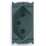 2P+E 10A Swiss 13 type outlet grey