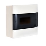 LEGRAND 1X8M SURFACE CABINET SMOKED DOOR WITHOUT TERMINAL BLOCK